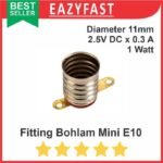 Lampu Senter Kecil E10 10mm 1 Watt Fitting Holder Rumah Dudukan Praktek Praktikum Praktik Bohlam LED - Image 4
