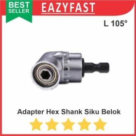 Adapter Mata Bor Obeng Hex Shank Siku Belok L Angle Extension Socket