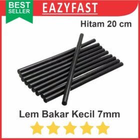 Refill Lem Tembak Lilin Bakar Batang Kecil 7mm Hitam Glue Gun Stick Black