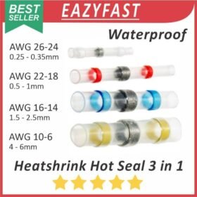 Heatshrink Timah Waterproof Hot Seal 3 in 1 Heat Shrink Hotseal Wire Tubing Solder Selang Kabel Bakar