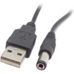 Kabel Converter Adapter USB 5V to Jack Power DC Male 5.5mm 5.5x2.1mm 5.5 mm Socket Arduino - Image 2