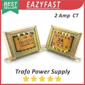 Trafo CT 2A 2 A Ampere 0V 12V 15V 18V Transformator Power Supply Travo PSU 0 12 15 18 110 220 V Volt AC Engkel RealPro Tembaga Murni