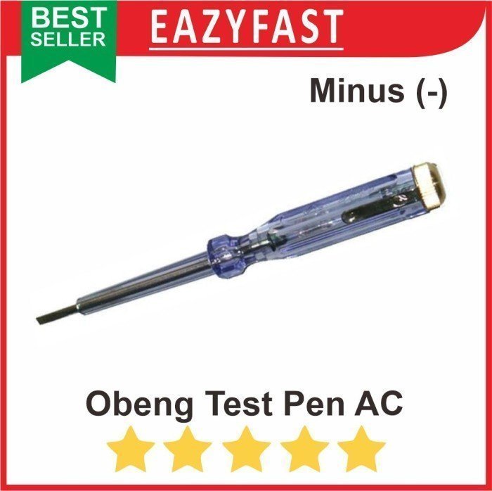 ginee_20241206142805643_1417532247.jpeg Test Pen Tespen AC VAC Obeng minus negatif min - Image 1