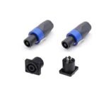 Socket Speakon Female Case Body Panel Speacon Spikon Spicon Jack Audio Stereo 4 P Pin Kaki 4p Soket - Image 3