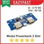 Module Powerbank 2 Multi Charger + Step Up + Protection 5v 2A Cas
