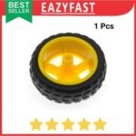 Roda Ban Robot Mobil Motor Dinamo DC Gearbox Yellow Kuning Mini Wheel