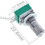 Potensiometer Saklar Audio Sealed Hijau 5P 5 P Pin Kaki 1K 5K 10K 50K 100K 500K 1M 1 5 10 50 100 500 K Ohm Switch Potensio Potentio Meter RK097NS Potentiometer B Linear - Image 3