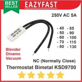 Thermostat Bimetal NC KSD9700 250V AC 5A Thermal Thermo Fuse KSD 9700